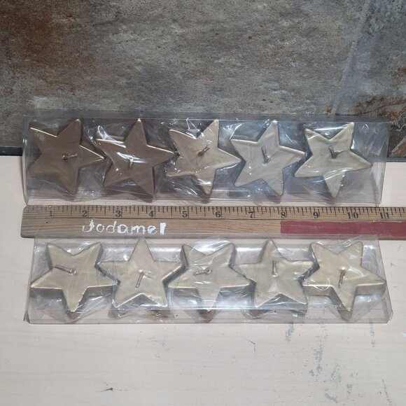 Star Shaped Decorative Floating Unscented Candles Set of 2 - Picture 5 of 9